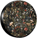 Spare Tire Cover Vintage Mushroom Print Weatherproof Vinyl Wheel Cover by MAGIFUN