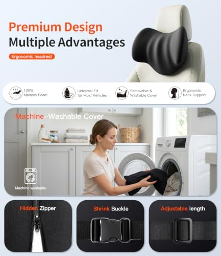 2-Pack Car Neck Pillow: Ergonomic Neck Support - Image 6