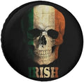 Skull Irish Flag Tire Covers, Dust-Proof Weatherproof Wheel Covers Wheel Tire by Unknown