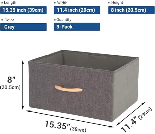Large Storage Bins, Foldable Storage Baskets - Image 2