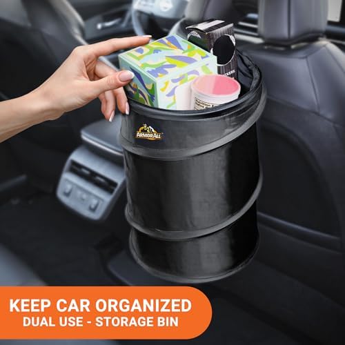 Armor All Car Trash Can, 3.3 Gallon Pop-Up Garbage Bin, Waterproof, Loop - Image 3