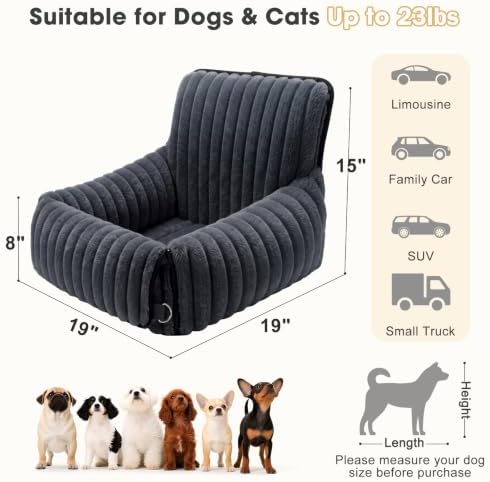 MIXJOY 6-in-1 Dog Car Seat for Small/Medium Dogs up to 23 lbs - Image 5
