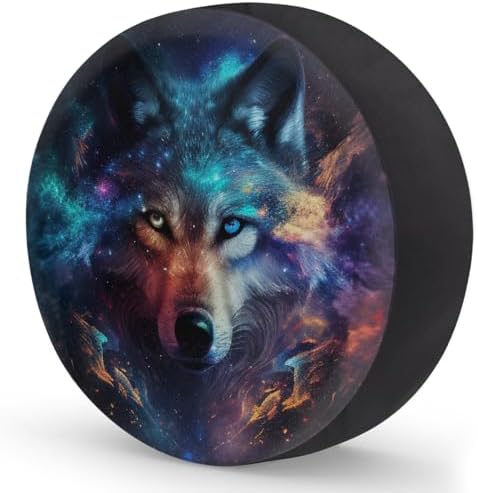 Wolf Spare Tire Cover 16in Spare Wheel Covers Tire Storage Cover - Image 2