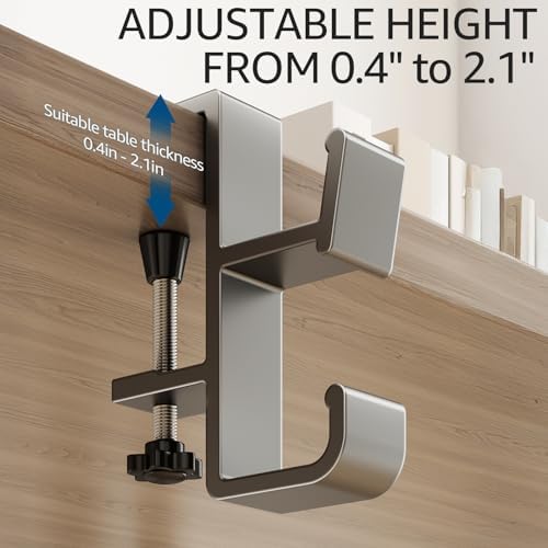 Desk Bag Hook, Aluminum Purse Hook - Image 5