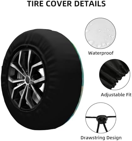 Adventure Spare Tire Cover Weatherproof Wheel Protectors Universal Wheel Covers - Image 3