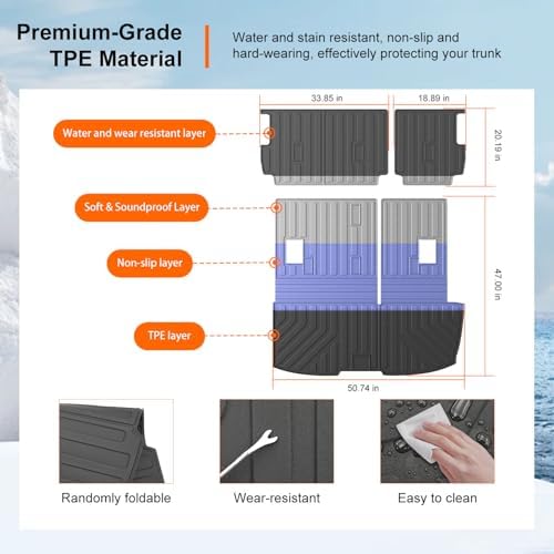 powoq Cargo Mat 2nd Backrest Mats Compatible - Image 5