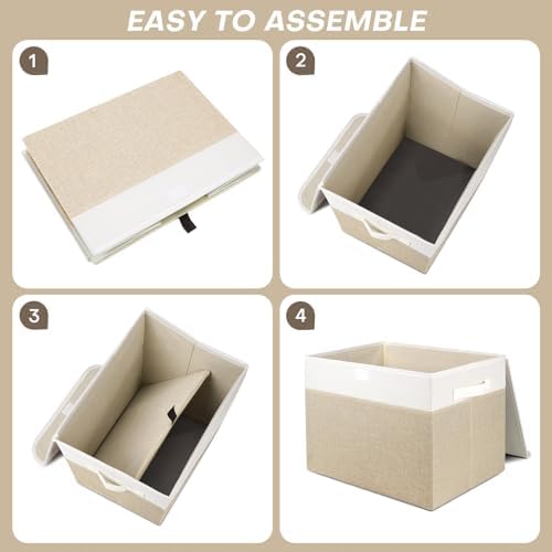 Bagnizer Large 42 Quarts Fabric Storage Bins - Image 5