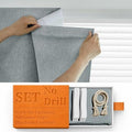 100% Blackout Self Adhesive Portable Curtains by Sovtfides