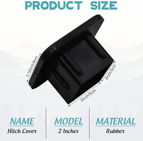 Mountain Hitch Receiver Cover 2" Nature Forest Hill Trailer Hitch Cover Tube - Image 2