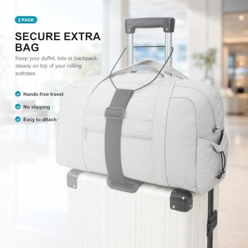 2Pack Adjustable Luggage Straps Luggage Connector Straps - Image 4