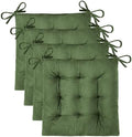 OVOV 4 Pack Chair Cushions for Dining Chairs 15.5"x15.5" Green by OVOV