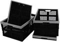 34-Liter Collapsible Milk Crates, Stackable Storage Basket by Doryh