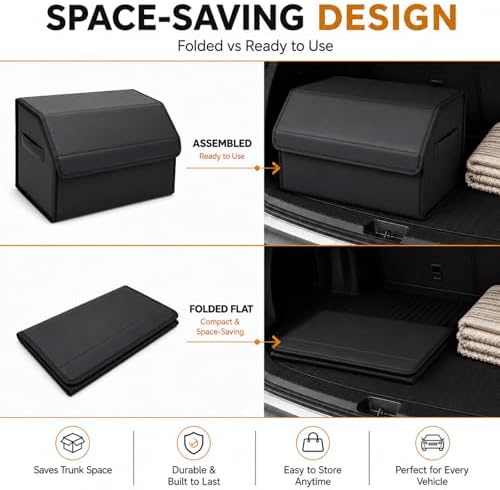 Car Trunk Organizer, Foldable Cargo Storage Box - Image 6