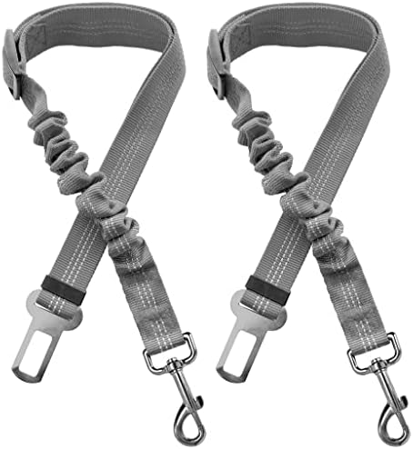 2 Dog Car Harness Seatbelt Seat Belt Leash Travel Accessories Bungee Anti Shock by Yiaizhuo