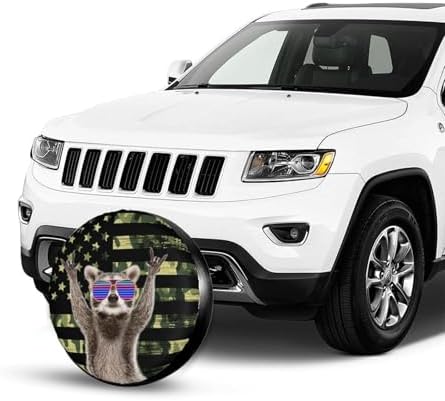 Funny Raccoon Spare Tire Cover Wheel Protectors Waterproof Wheel Covers - Image 6