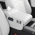Car Center Console Cover with Tissue Box Holder, Foam Auto Armrest Cushion Pad by Cxprctpu
