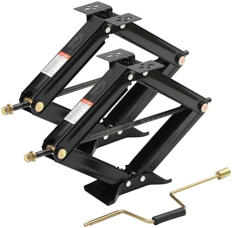 RV Scissor Jack Stabilizer 7500lbs Heavy Duty 24" RV Trailer Stabilizer by Pafessa