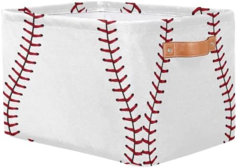 Pardick 2Pack Sports Baseball Print Large Collapsible Storage Bins, Sports - Image 7