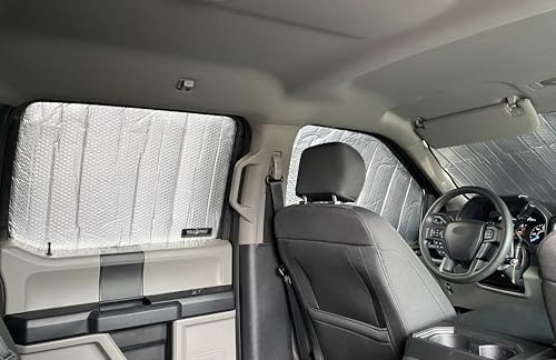 Front Side Sunshade Custom Fit for 2017-2022 Ford F-250 F-350 Truck - Image 5