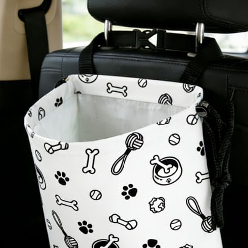 Cute Dog Toy Paw Prints Car Trash Bag - Image 7