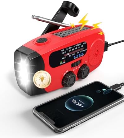 Emgykit Hand Crank Radio with AM/FM/NOAA Weather Band, by EMGYKIT