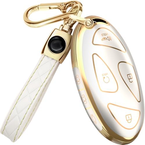 Lucrum Compatible with Hyundai Key Fob Cover & Keychain by Lucrum