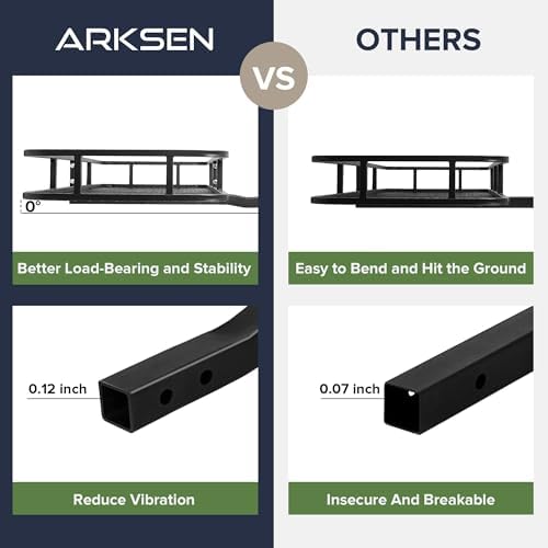 ARKSEN 60" x 23" x 5.5" Hitch Cargo Carrier, 500 Lbs Capacity Luggage Rack - Image 4