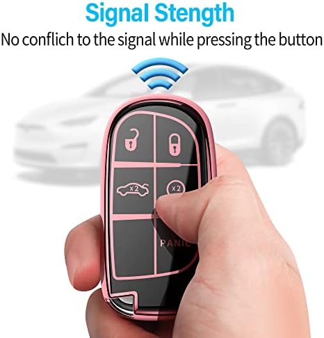 Tukellen for Jeep Key Fob Cover Special Soft TPU Key Case Key Shell Compatible - Image 5