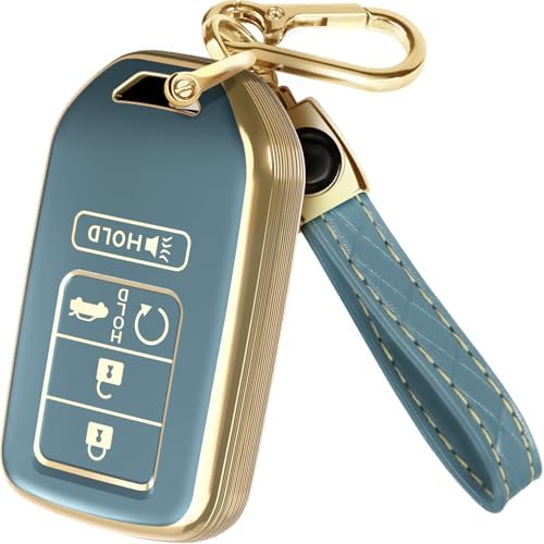 Lucrum Compatible with Honda Key Fob Cover & Keychain by Lucrum