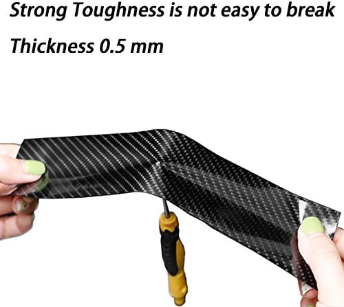 DGSL Car Door Edge Guards Door Sill Protector, 2.7In x 33Ft 5D Carbon Fiber Car - Image 3