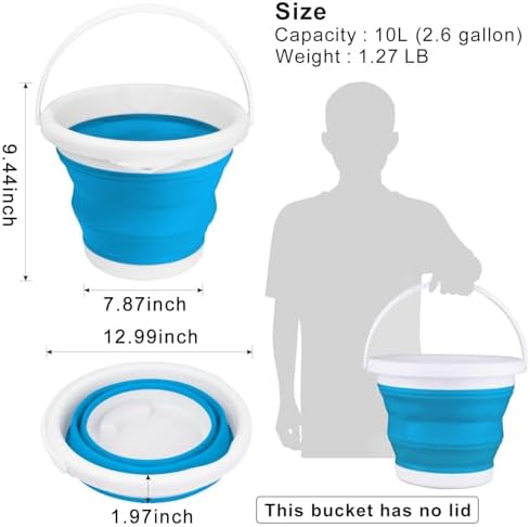 10L Collapsible Mop Bucket - Image 2