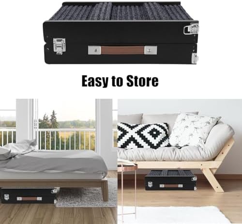Okydoky Small Dog Ramp, Portable Folding Pet Stair Ramp, Adjustable 4 Levels - Image 5