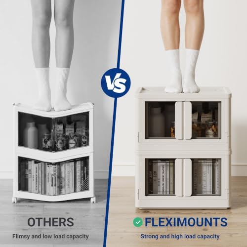 FLEXIMOUNTS 75 QT Stackable Plastic Storage Bins - Image 4