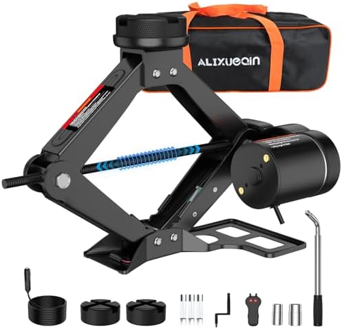3 Ton Electric Jack for Car, Portable Tire Change Kit by ALIXUEQINPortableToolAssistant