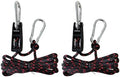 Rope Tie Down, 1/4" 12FT Adjustable Rope Hanger 2 Pack by NONGKANG