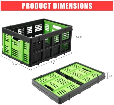 GlowSol Large Collapsible Storage Baskets, 15.7×22×10 Inches Extra-Thick - Image 2