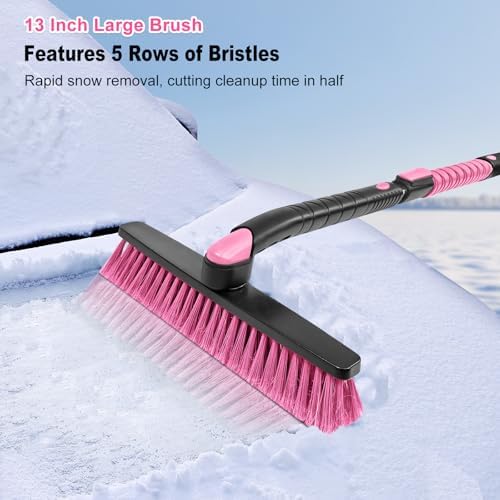 HEEYA 48 Inch Long Snow Brush for SUV, Ice Scraper and Brush - Image 3
