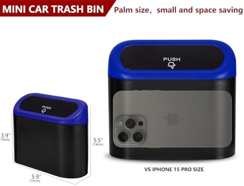Ginsco 2 Pack Mini Car Trash Can - Image 2