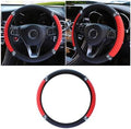 JOYCOURT 15 Inch Bling Soft Leather Car Steering Wheel Cover by JOYCOURT