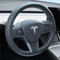Uxcer Carbon Fiber Leather Steering Wheel Cover by Uxcer