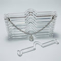 Set of 10 Rearview Mirror Charm Hanger Blanks, Acrylic Car Ornament Hooks by YongPan