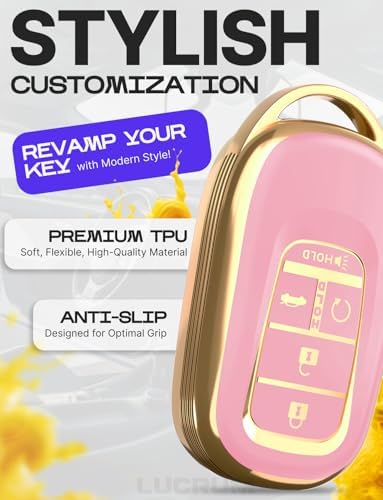 Lucrum Compatible with Honda Key Fob Cover & Keychain - Image 3