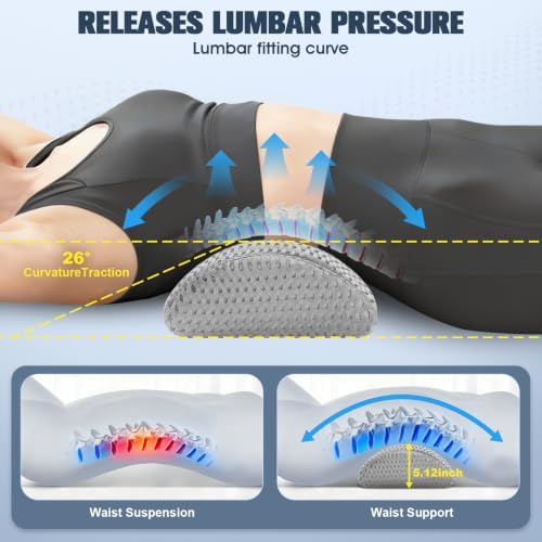 Lumbar Support Pillow, Ergonomic Memory Foam Lumbar Pillow - Image 3
