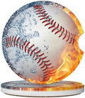 Baseball Water Fire Car Cup Holder Coasters 2 Pack 2.63" by Unknown
