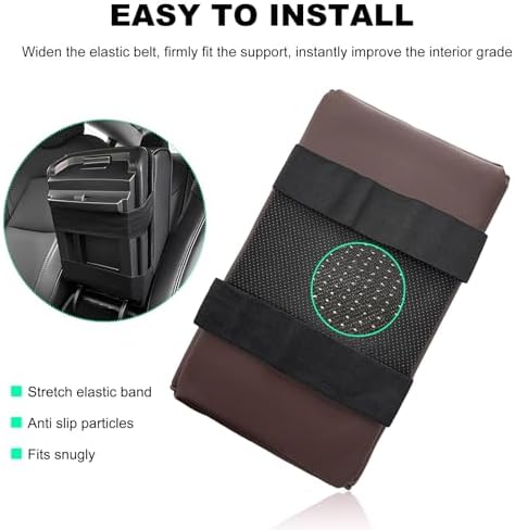 Car Center Console Armrest Pillow, Memory Foam Auto Armrest Box Cover - Image 5