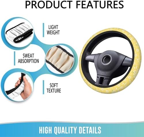 Steering Wheel Cover 15 Inch Breathable Anti Slip - Image 5