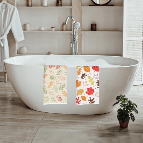 Fall Maple Leaf Trump Kitchen Towels Gifts - Image 5