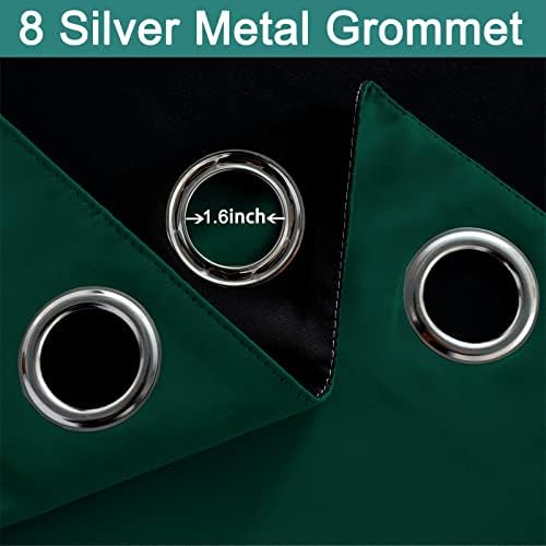 Yakamok Dark Green Blackout Curtains 84" Long - Image 6