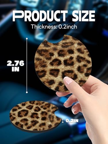 WOCOCN Car Coasters, Cup Holder Coasters - Image 5
