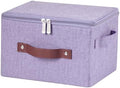 Storage Bins with Zipper Lids Decorative Lidded Baskets Boxes by VinneGenzz